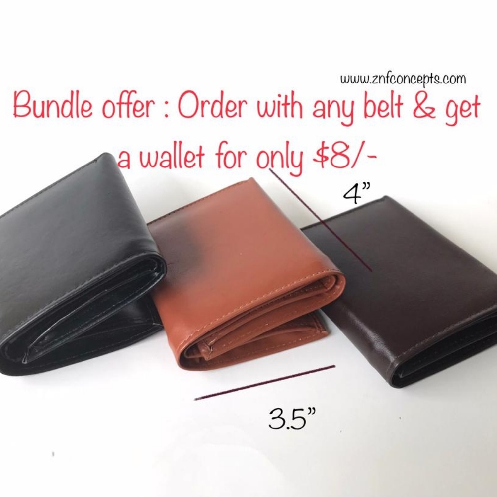 Mens trifold wallet